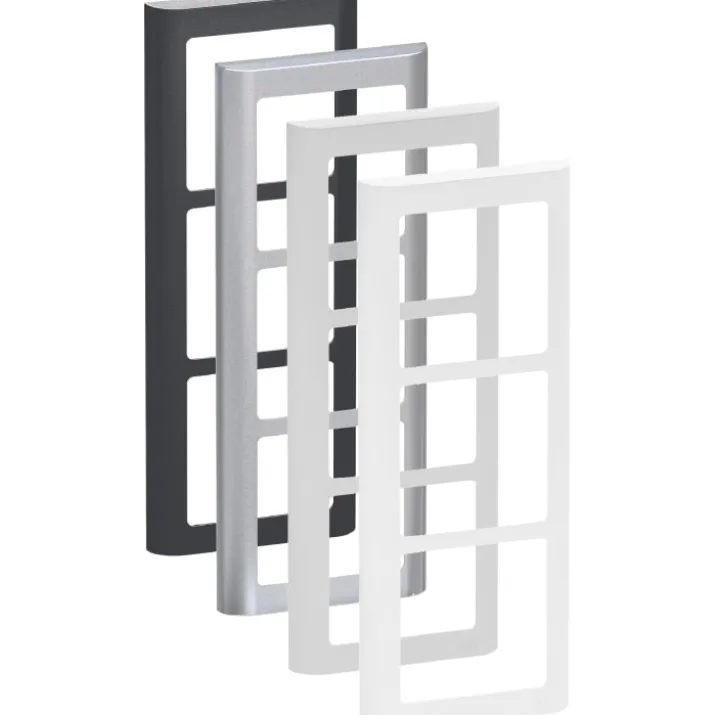 LK Fuga Soft 63 ramme, 3 modul, lodret, hvid