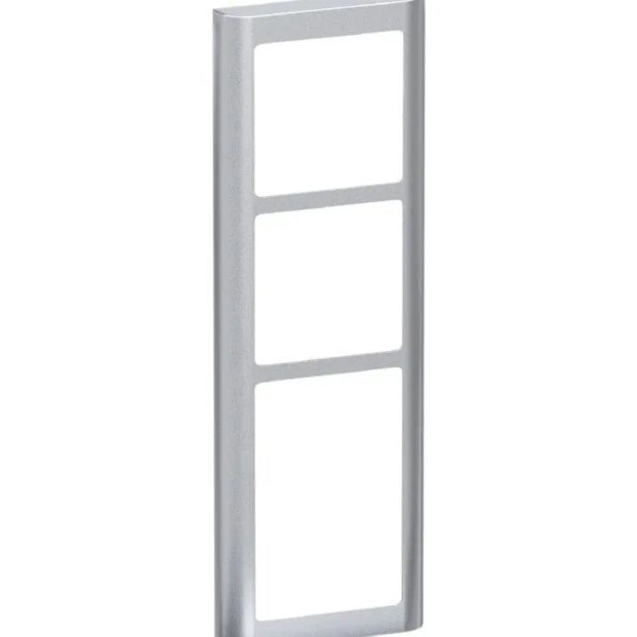 LK Fuga Soft 63 ramme, 3,5 modul, metallic