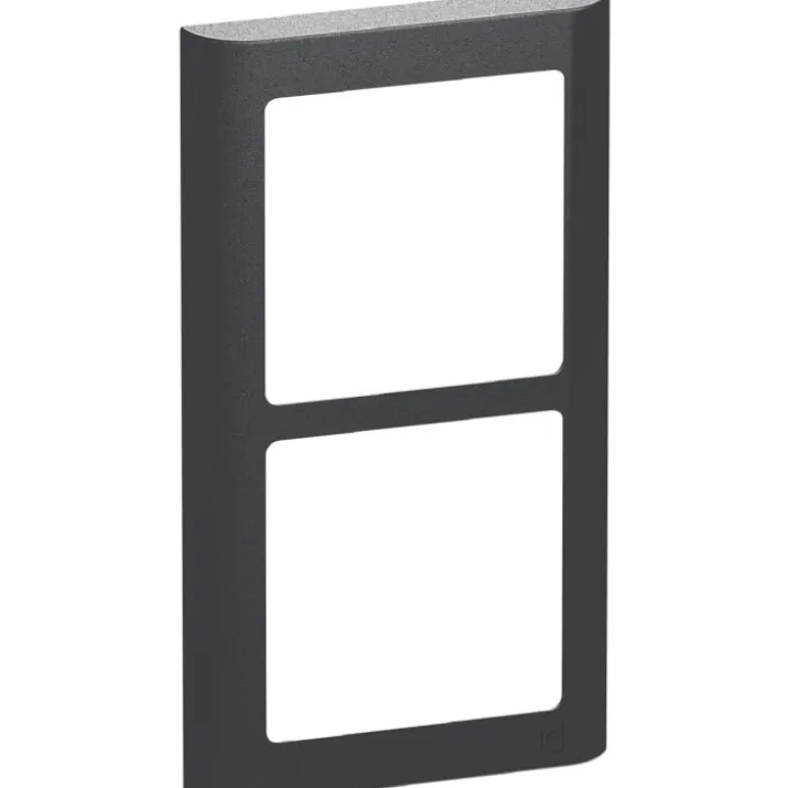 LK Fuga Soft 63 ramme, 2x1 modul, lodret, koksgrå