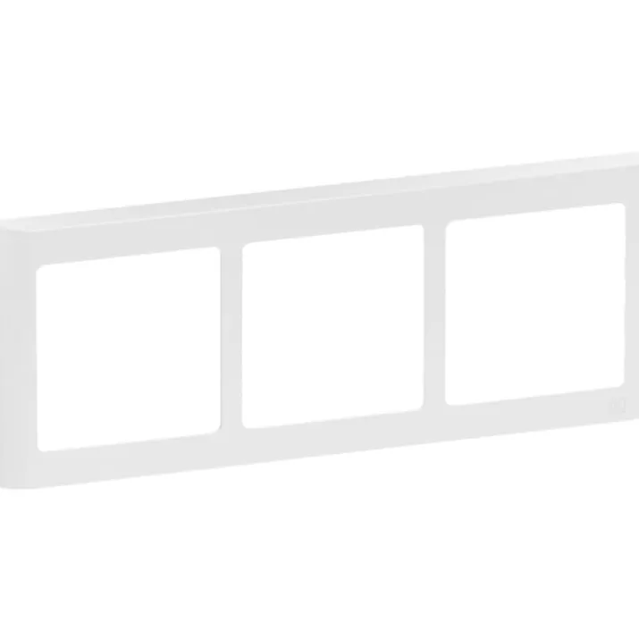 LK Fuga Soft 63 ramme, 3x1 modul, vandret, hvid
