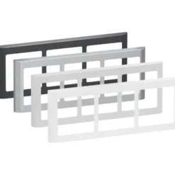 LK Fuga Soft 63 ramme, 3x1 modul, vandret, hvid