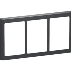 LK Fuga Soft 63 ramme, 3x1,5 modul, vandret, koksgrå