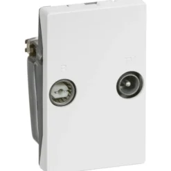 LK Fuga TD260E antenneudtag TV og radio slutdåse 1,5 modul, hvid