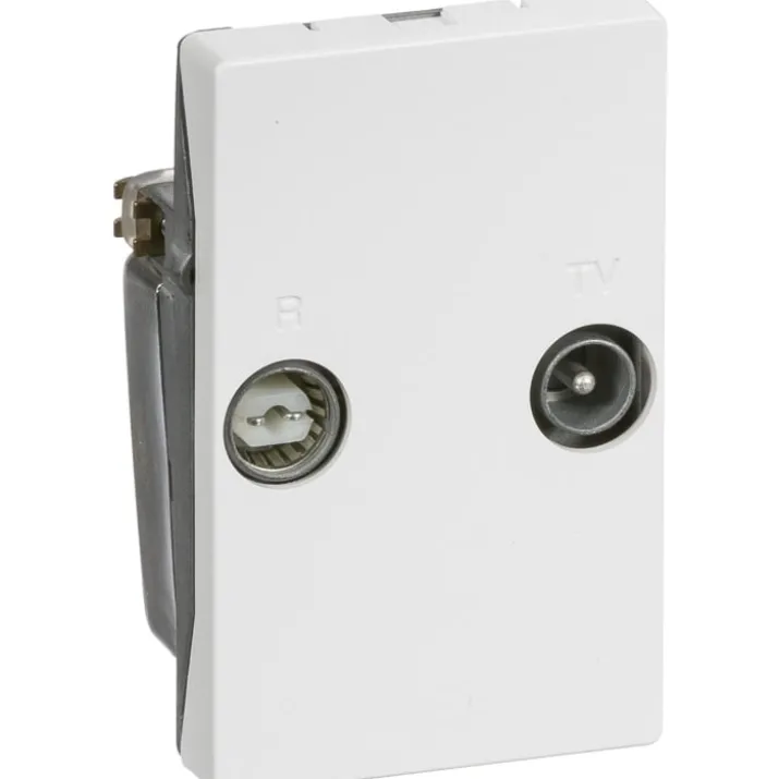 LK Fuga TD260E antenneudtag TV og radio slutdåse 1,5 modul, hvid