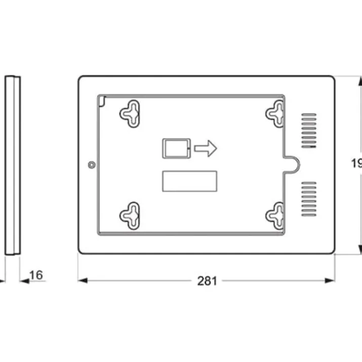 LK IHC Control Fuga designramme til iPad, hvid
