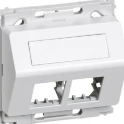 LK Opus 66 dataudtag uden montageramme 2xRJ45 skrå 1 modul, hvid