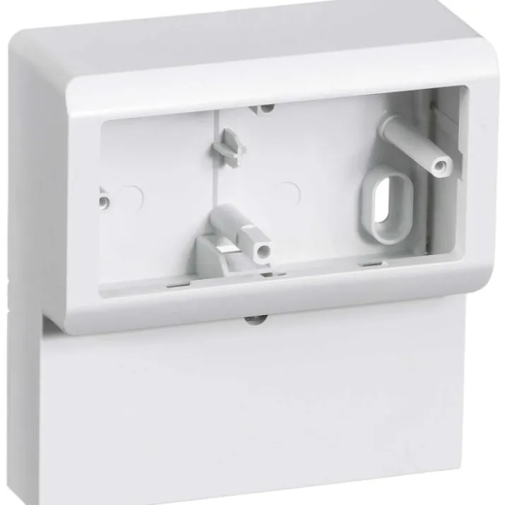 LK Opus 66 panelunderlag for Fuga antenne/datatudtag 2 modul, hvid