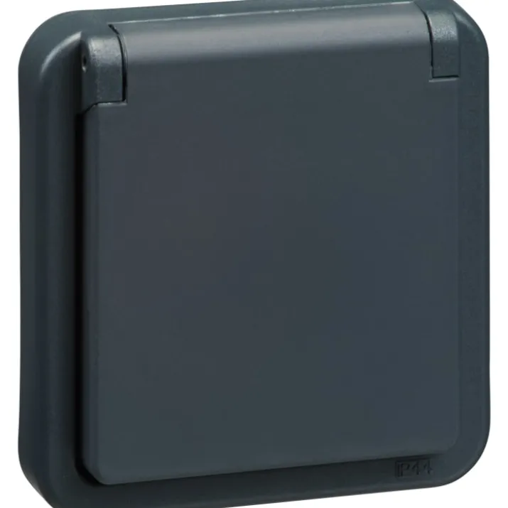 LK Opus 74 stikkontakt, antracit