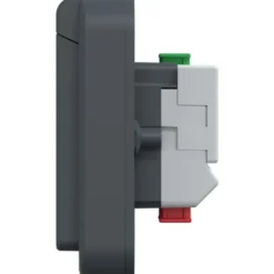 LK Opus 74 stikkontakt med lampe, antracit