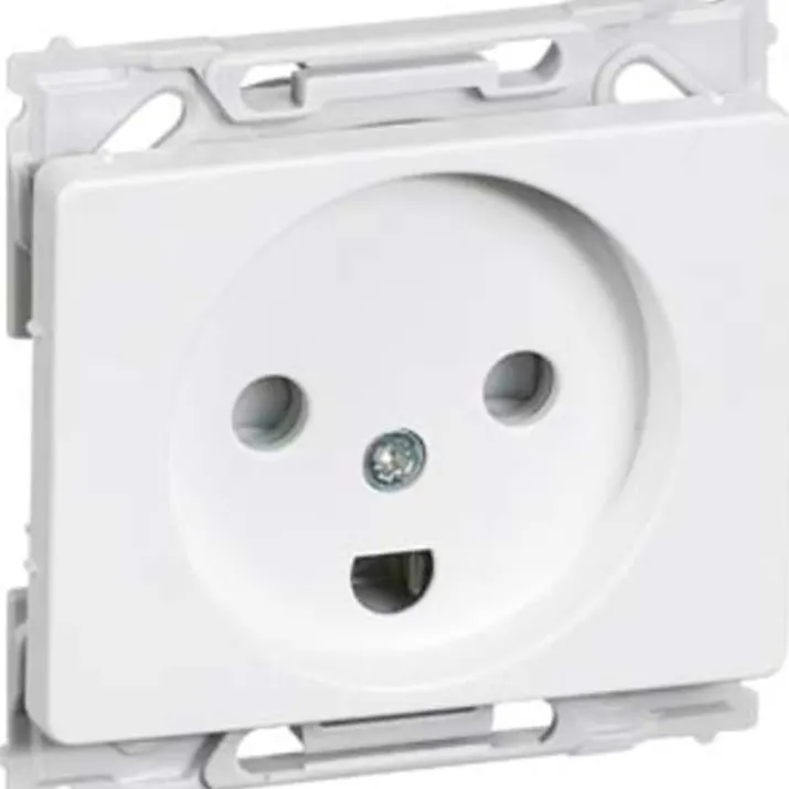 LK Opus 66 stikkontakt m/jord, hvid