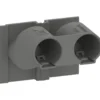LK z-tud 2xØ16 mm for indmurings- og indstøbningsdåser