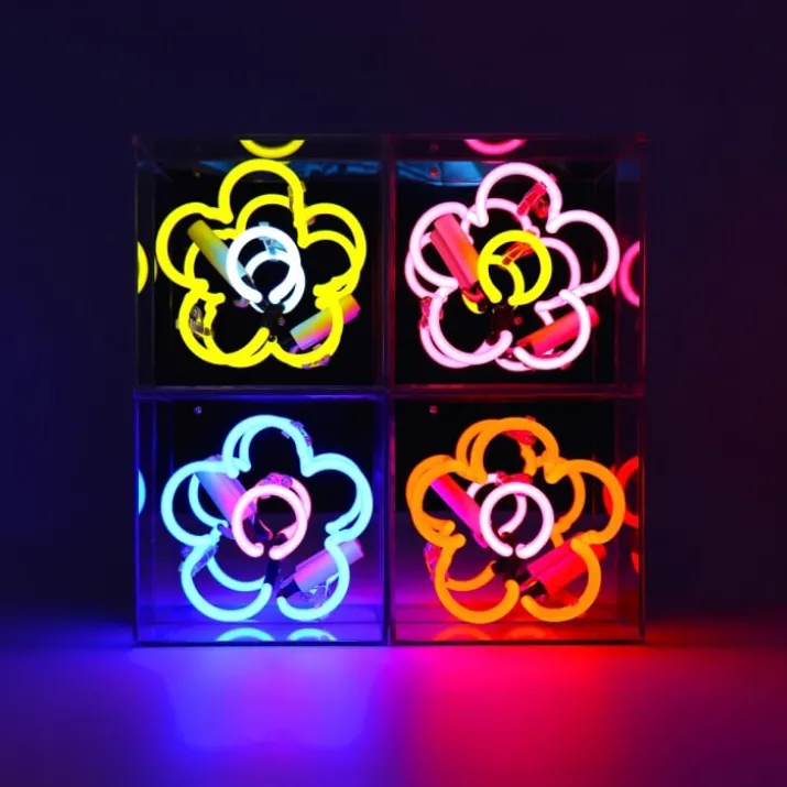 Locomocean Daisy neonskilt, blå