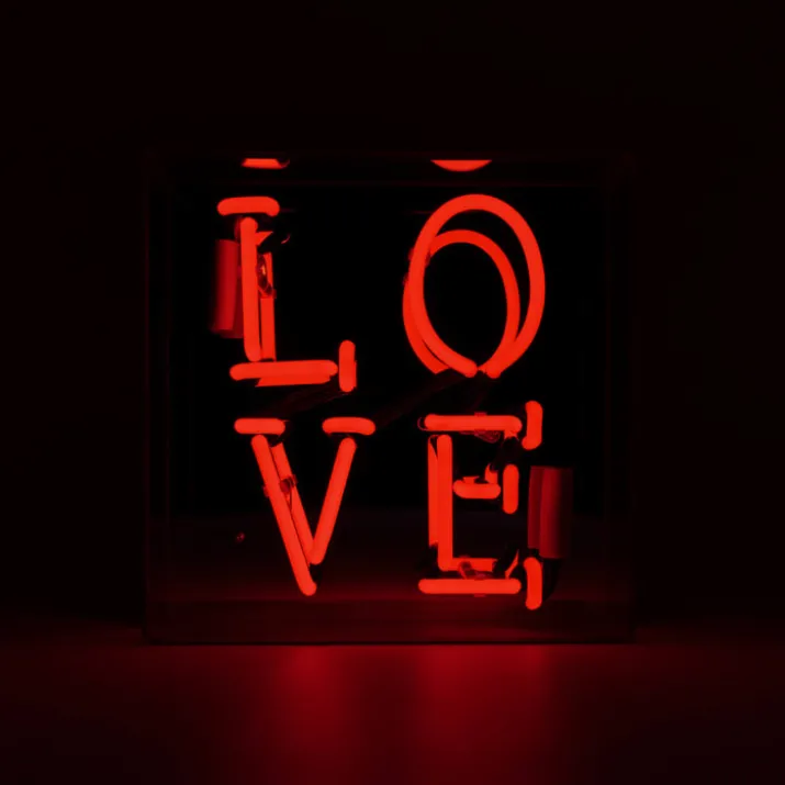 Locomocean Love neonskilt, rød