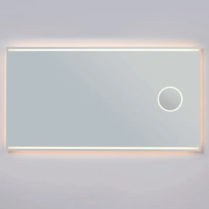 Loevschall Focus spejl med lys, 140x75 cm