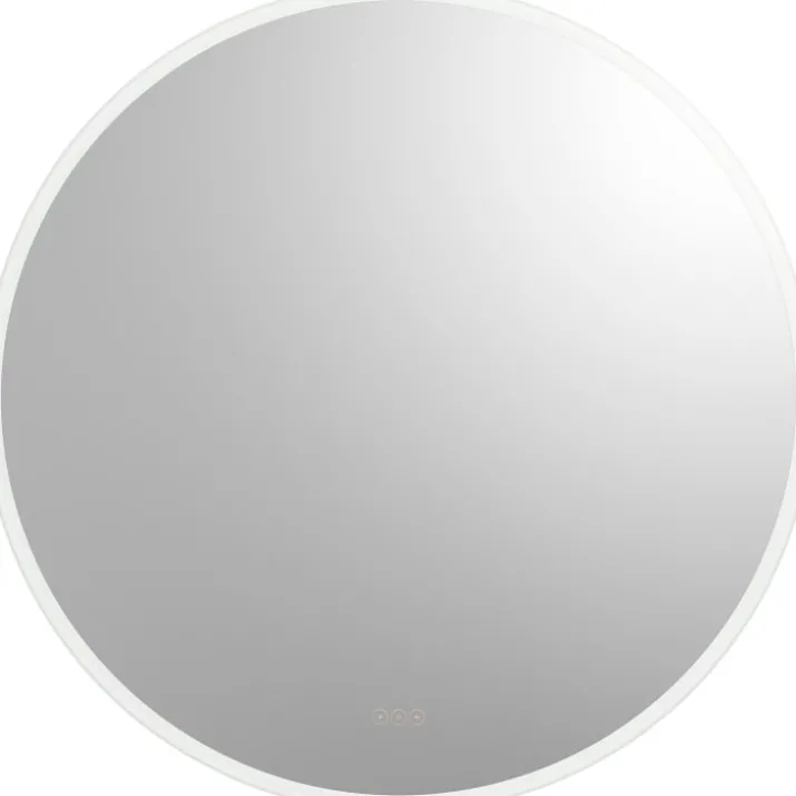 Loevschall Johannesburg RGB spejl med lys, dæmpbar, touch, Ø60 cm