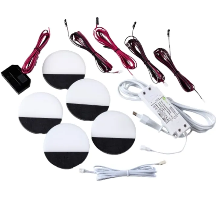 Loevschall Polaris Round møbelspots, 5-pak
