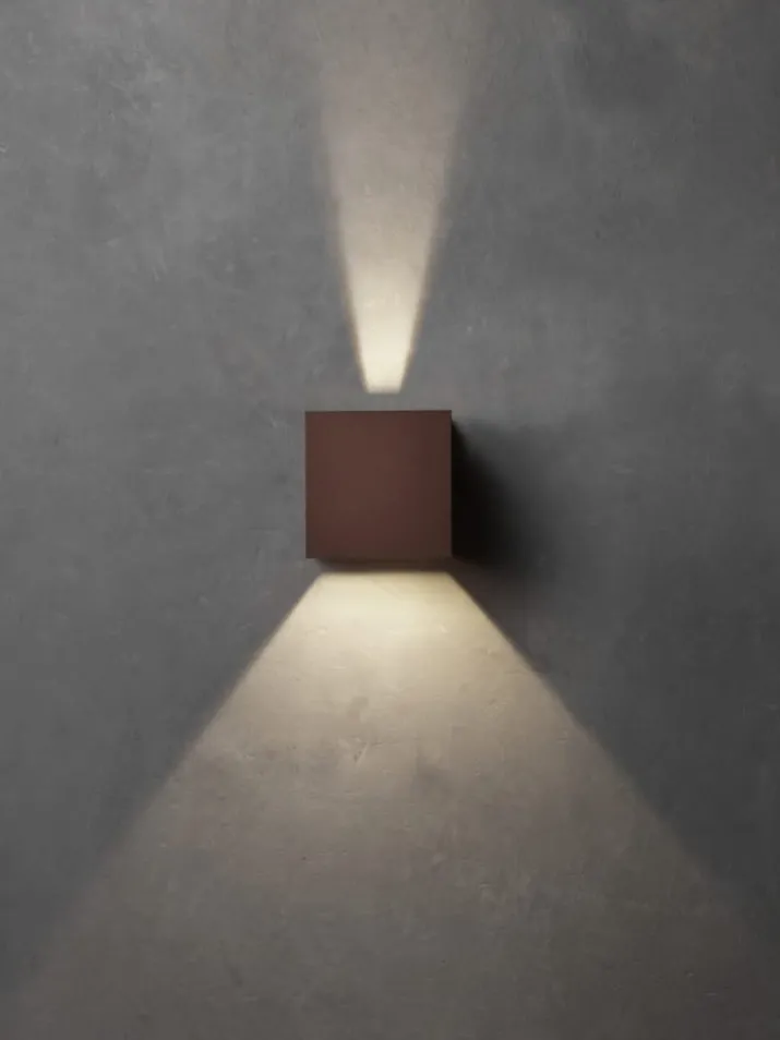 Lumenlight Toscana udendørs væglampe, 2x10W, kobber