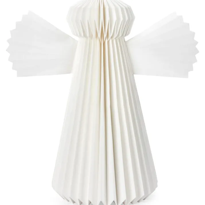 Markslöjd papirengel med lys, H40 cm