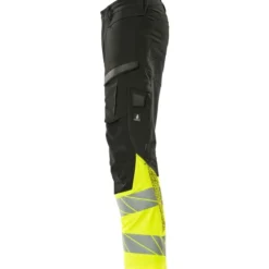 Mascot Accelerate Safe arbejdsbukser med full stretch, sort/hi-vis gul, str. 76C46