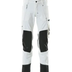 Mascot Advanced arbejdsbukser med stretch, hvid, str. 82C62
