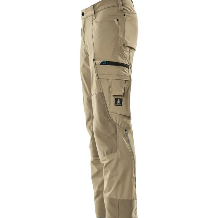 Mascot Advanced arbejdsbukser med stretch, khaki, str. 76C46