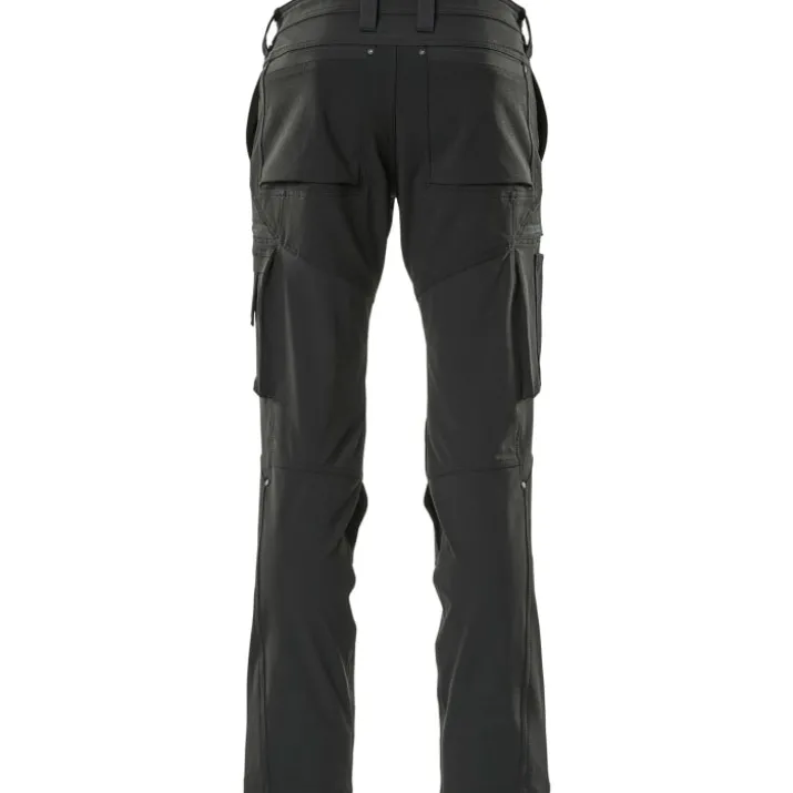Mascot Advanced arbejdsbukser med stretch, sort, str. 76C42