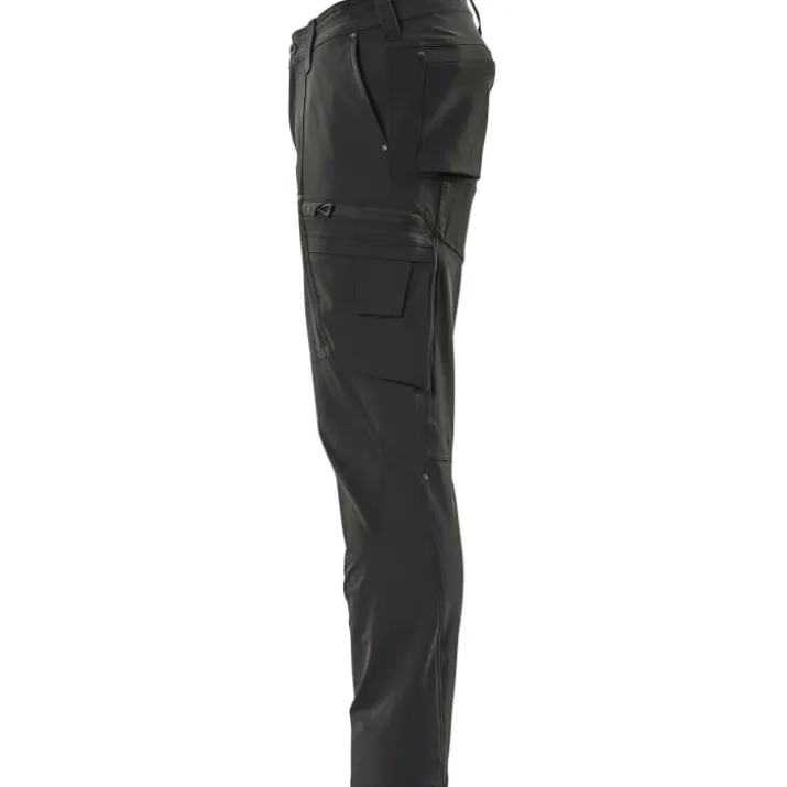 Mascot Advanced arbejdsbukser med stretch, sort, str. 76C42