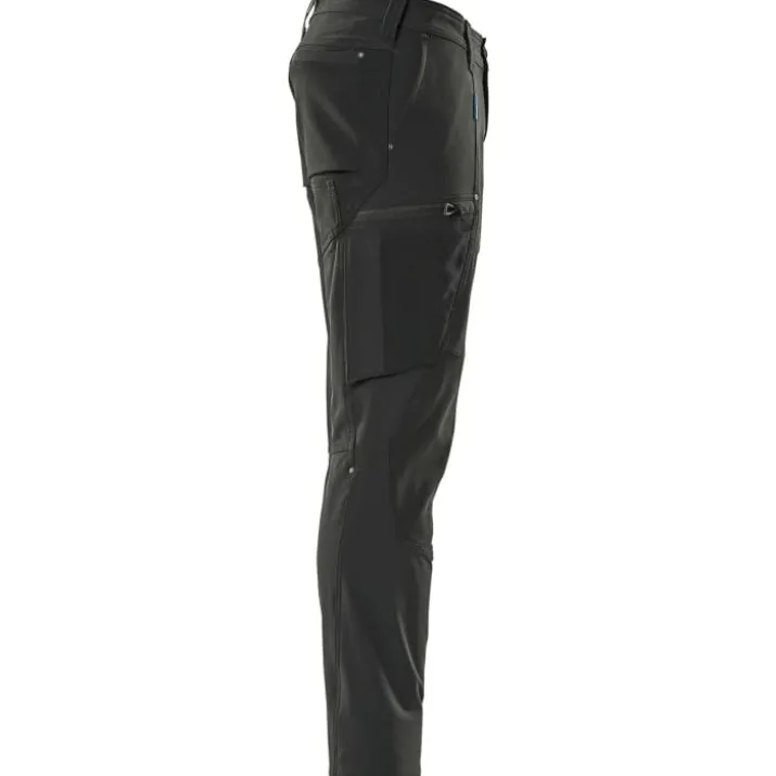 Mascot Advanced arbejdsbukser med stretch, sort, str. 76C42