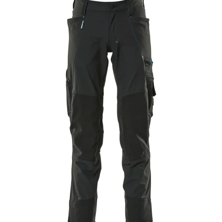 Mascot Advanced arbejdsbukser med stretch, sort, str. 76C48