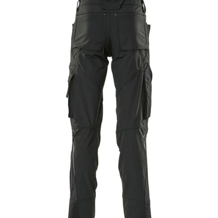 Mascot Advanced arbejdsbukser med stretch, sort, str. 76C48