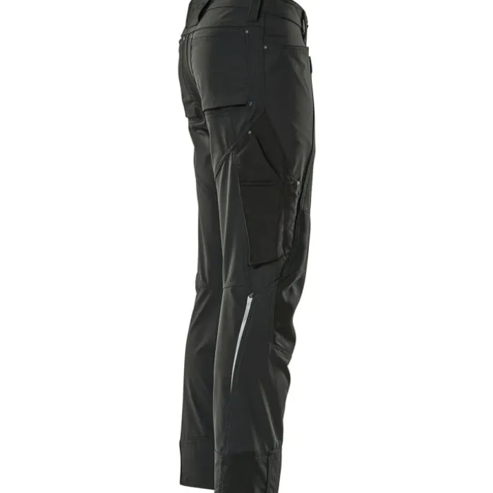 Mascot Advanced arbejdsbukser med stretch, sort, str. 76C48