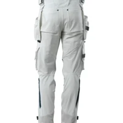 Mascot Advanced håndværkerbukser med stretch, hvid, str. 82C45