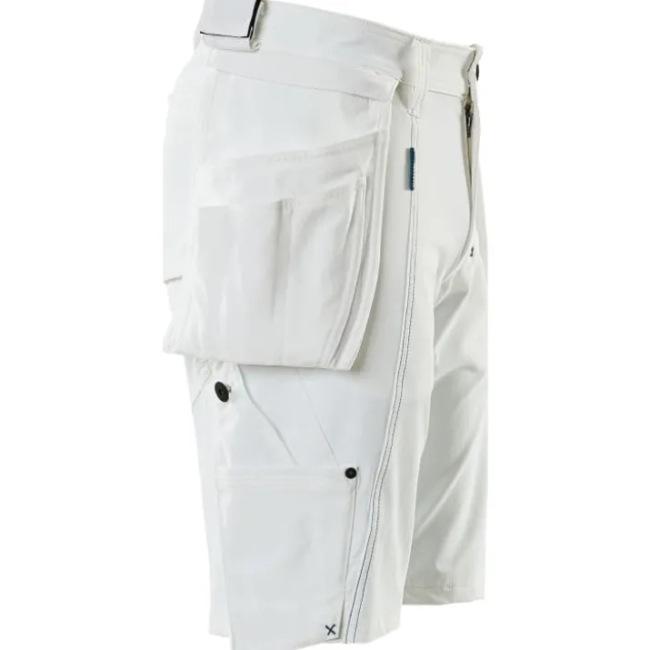 Mascot Advanced håndværkershorts med stretch, hvid, str. C43