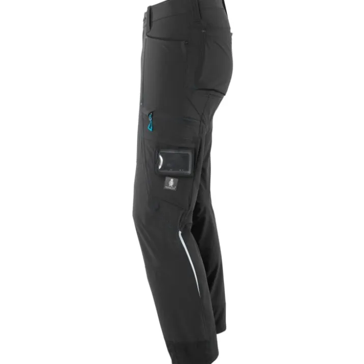 Mascot Advanced servicebukser med stretch, sort, str. 76C42
