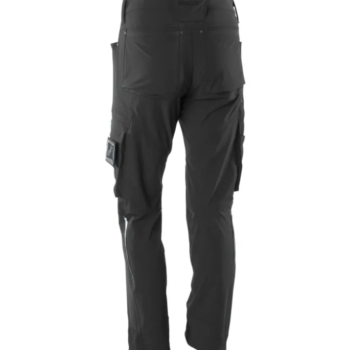 Mascot Advanced servicebukser med stretch, sort, str. 76C42