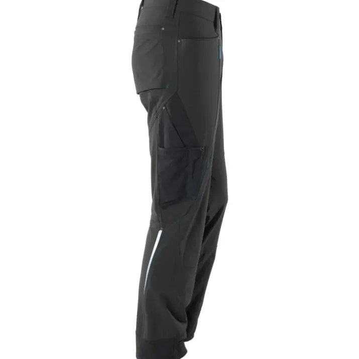 Mascot Advanced servicebukser med stretch, sort, str. 76C42