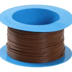 100 meter Nexans PVT installationskabel 1x1,5 mm², 90°C, brun