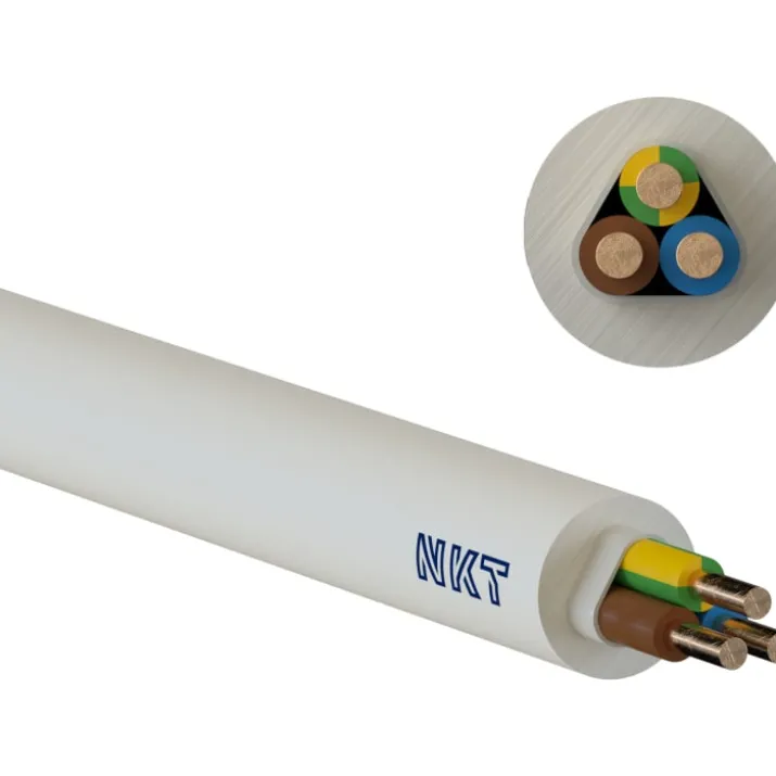 100 meter NKT Noiklx installationskabel, 3G1,5 mm², 100 meter