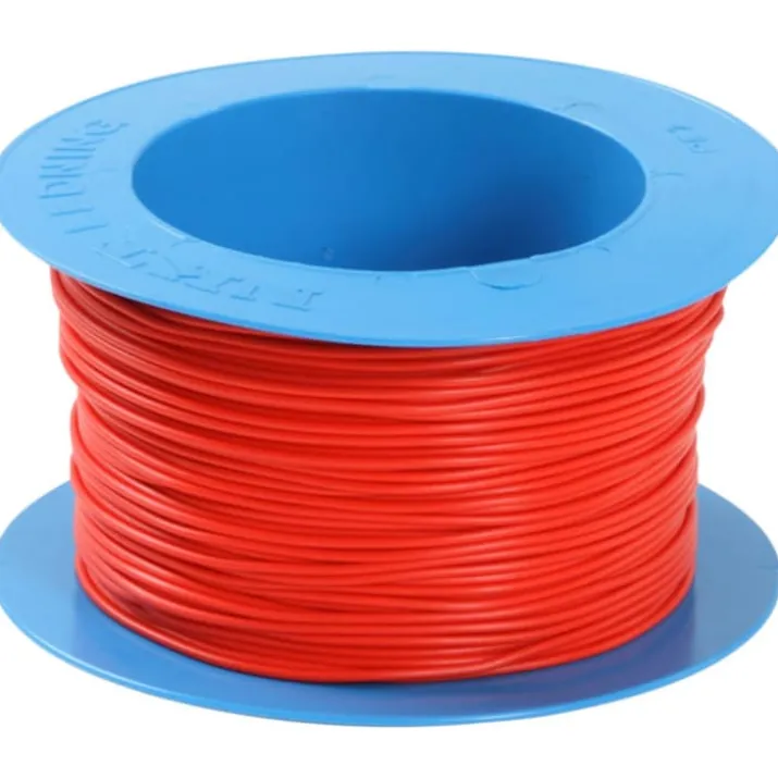 100 meter NKT PVT installationskabel 1x1,5 mm², 70°C, rød