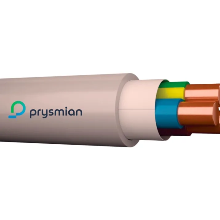 100 meter Prysmian Afumex installationskabel, 5G2,5 mm², 100 meter