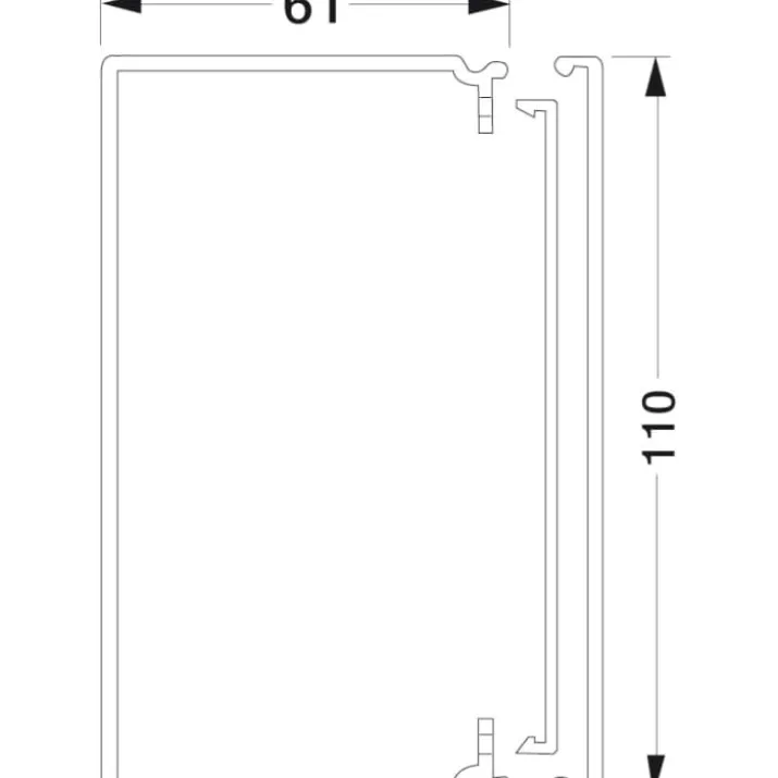 2 meter Tehalit kabelkanal 60110