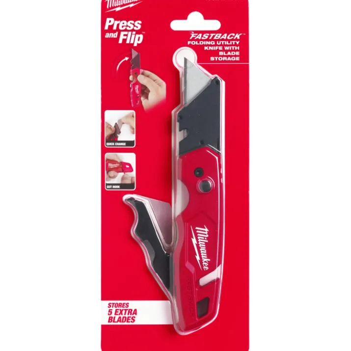Milwaukee Fastback foldekniv, med klingeopbevaring til 5 klinger