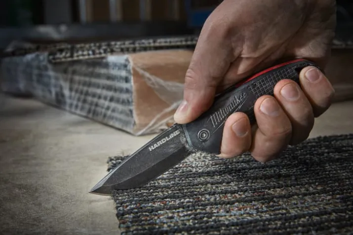 Milwaukee Hardline foldekniv, glat klinge