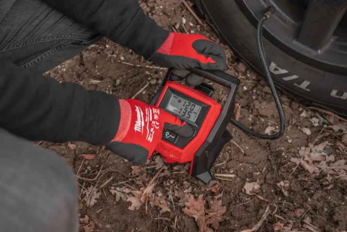 Milwaukee M12 BI-0 kompakt luftpumpe, u. batteri
