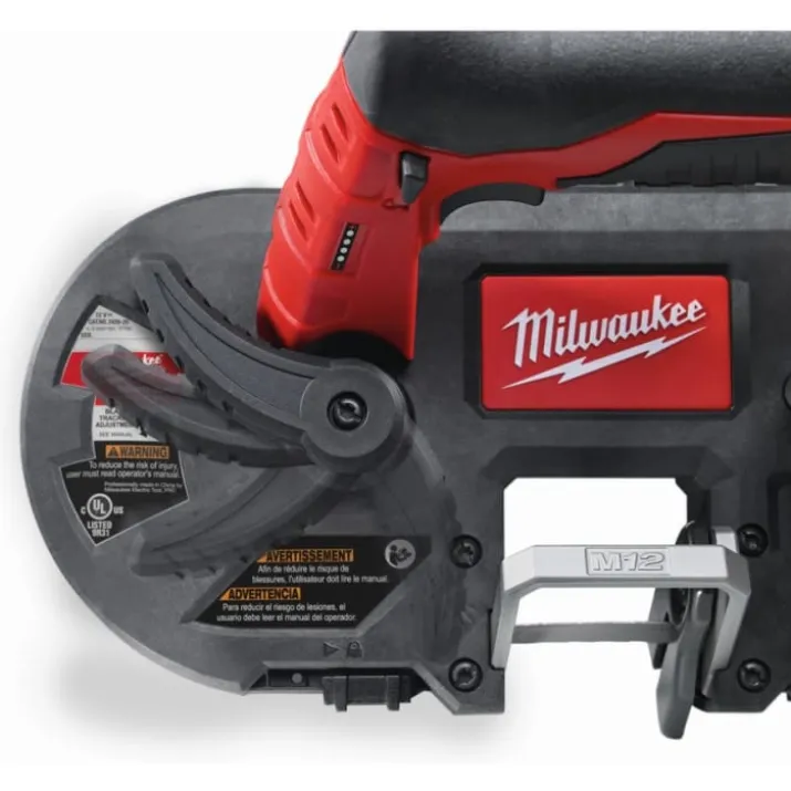 Milwaukee M12 BS-402C båndsav, m. 2 x 4,0 Ah batteri og lader