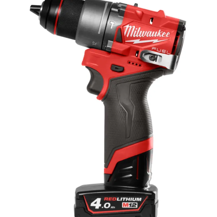 Milwaukee M12 Fuel FPD2-402X slagboremaskine, m. 4,0 Ah batteri og lader