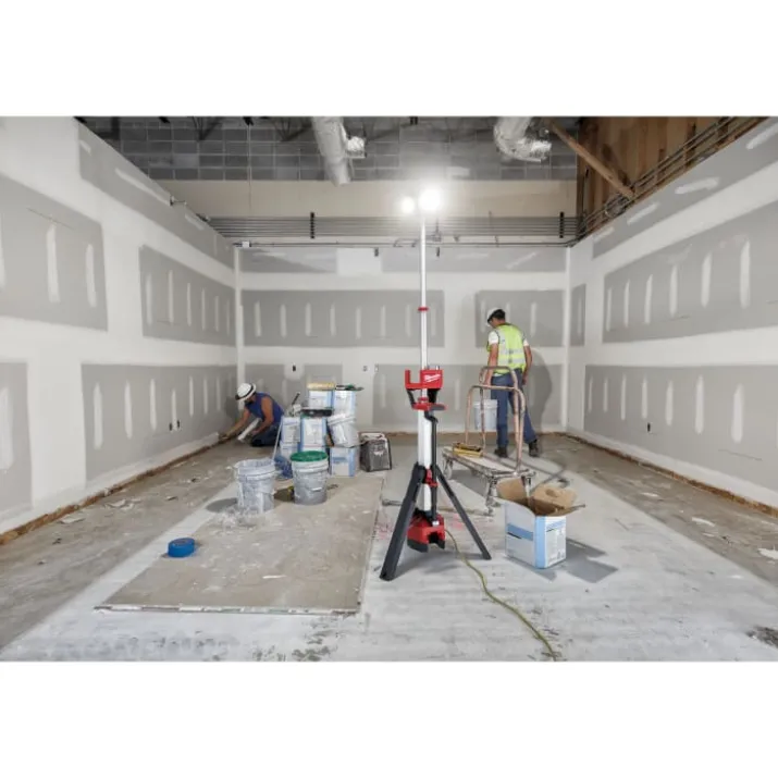 Milwaukee M18 HOSALC-0 LED arbejdslampe på stativ, 6000 lumen, u. batteri