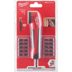 Milwaukee Shockwave vinkelbitholdersæt, med 10 bits