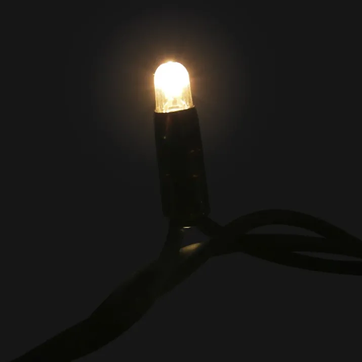 MK Ice Lite LED lyskæde, 102 varmhvid, 12 varmhvid, 230V