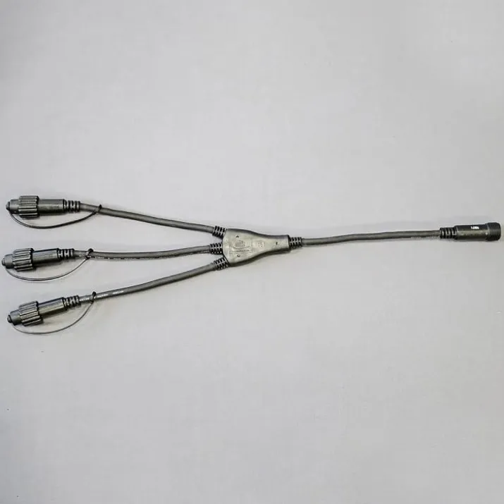 MK Quickfix fordeler, 3 udgange, 230V, sort